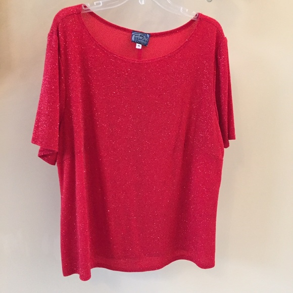 red glitter tops